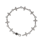 Baroque Multi-Cross Bracelet - 925.