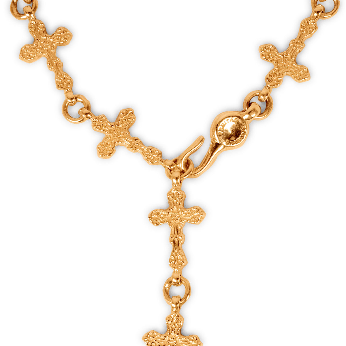 Baroque Multi-Cross Bracelet - 18K.
