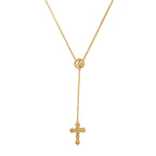 Baby Rosa Drop Necklace - 18K.