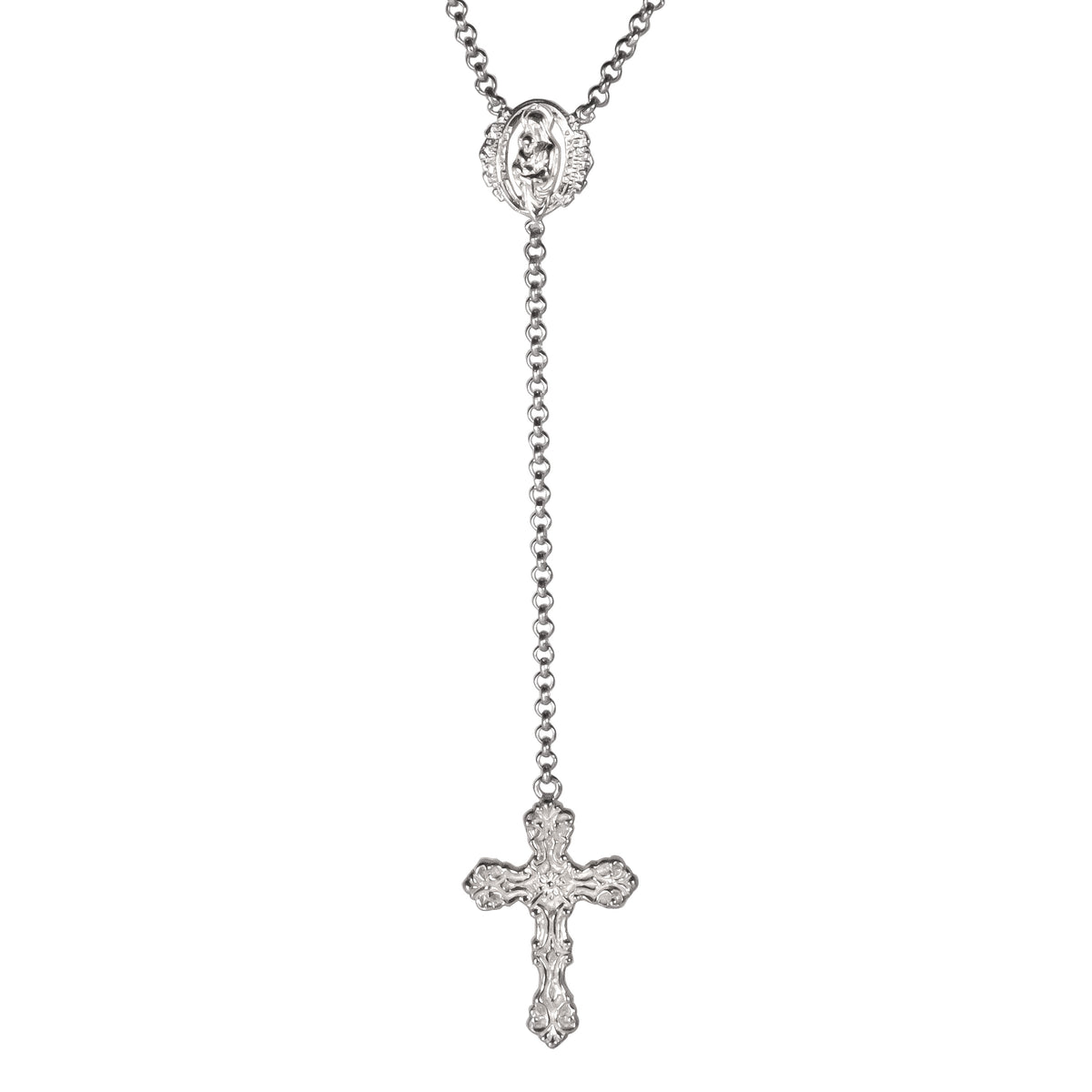 Baby Rosa Drop Necklace - 925.